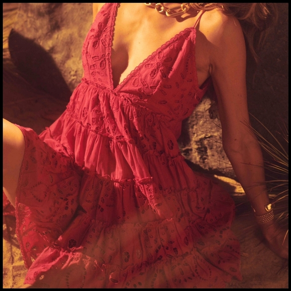 NWT Rococo Sand Sasha Mini Dress in Raspberry RARE